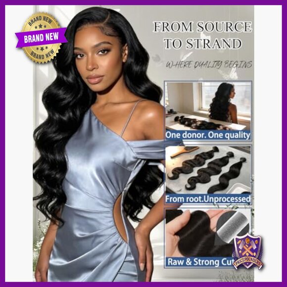 3 Bundle Human Hair Body Wave Extensions 20 22 24 Inch Virgin Remy